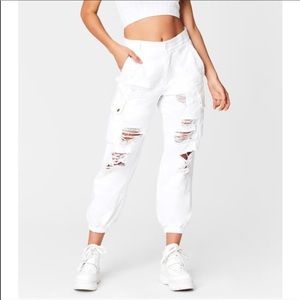 CARMAR White Cargo Pants 6